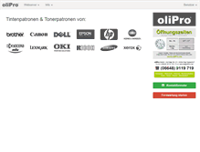 Tablet Screenshot of olipro.de